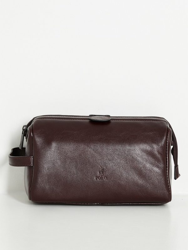 Polo Delta Toiletry Bag - Brown
