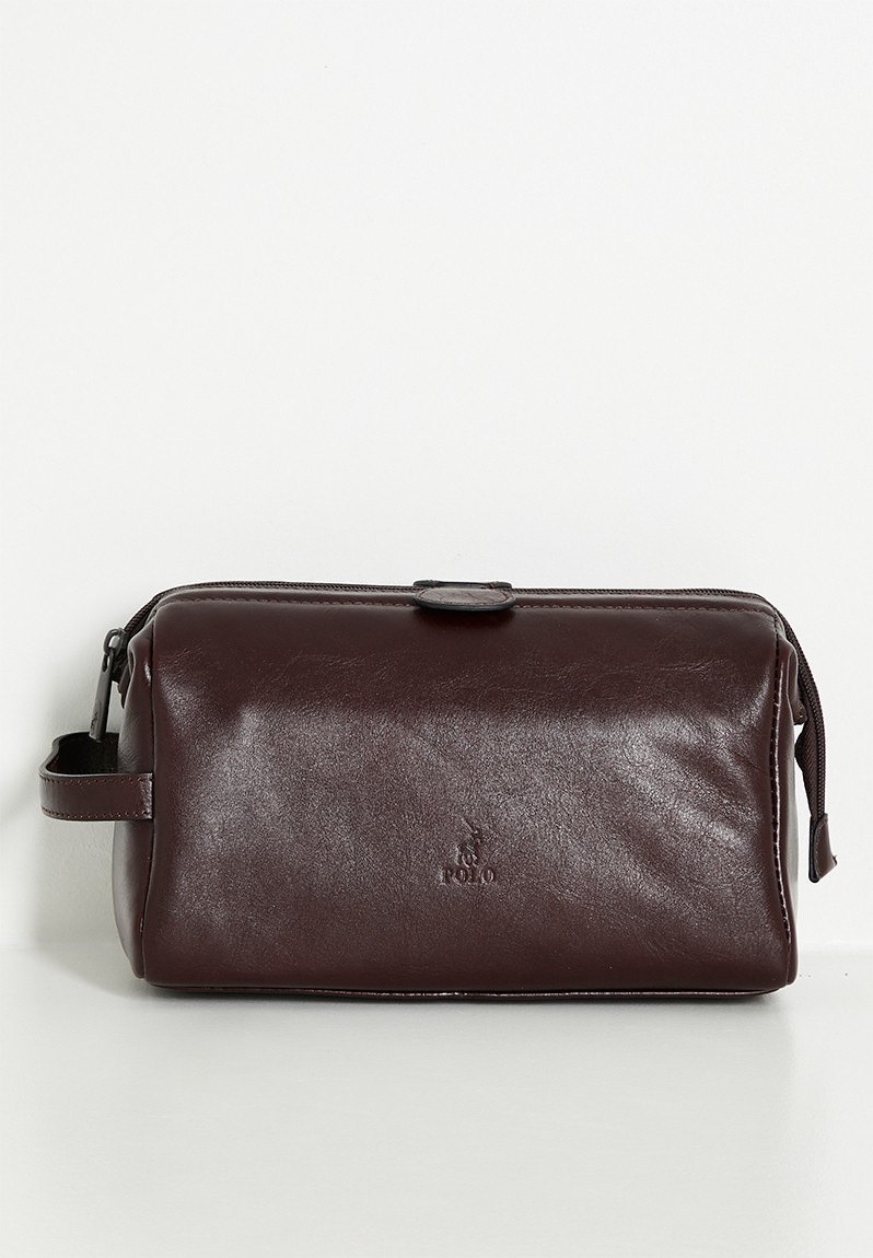 Saleys Travel Bags Polo Delta Toiletry Bag - Brown