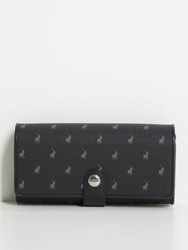 Polo New Iconic Trifold Purse - Black