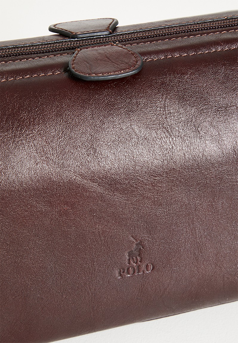 Saleys Travel Bags Polo Delta Toiletry Bag - Brown - Image 2