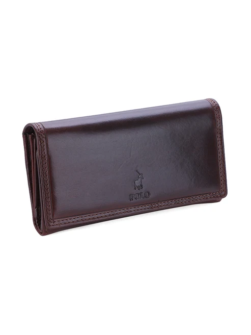 Polo Kenya Trifold Purse - Brown