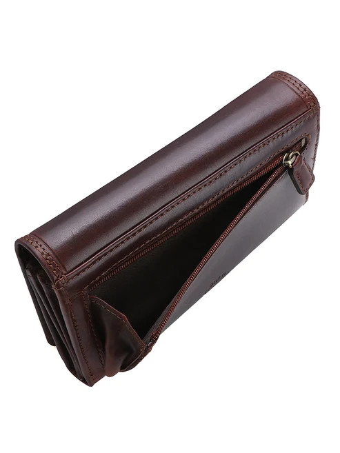 Saleys Travel Bags Polo Kenya Trifold Purse - Brown - Image 4