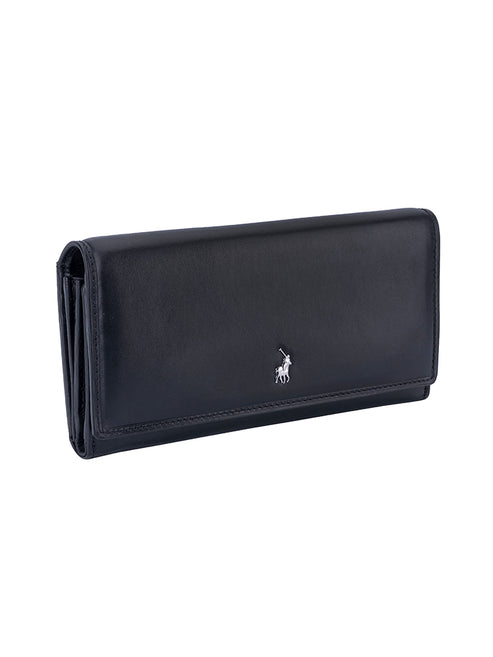 Polo Nappa Multi-Card Purse - Black