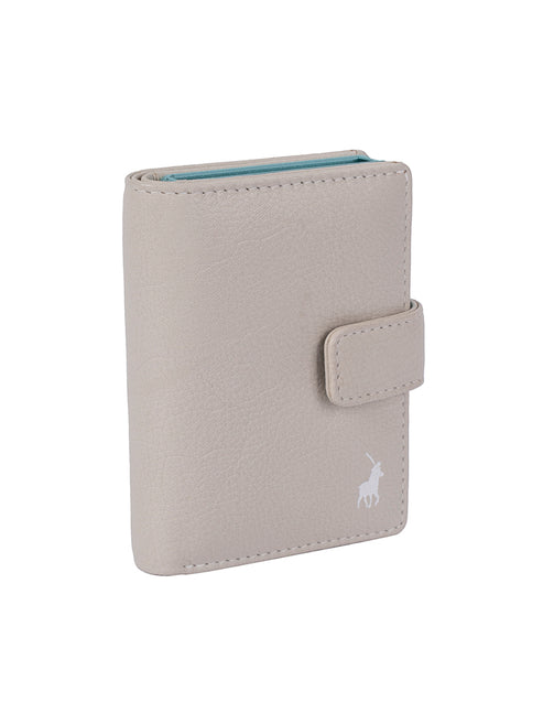 Polo Pop-Up Leather Tab Wallet - Off white