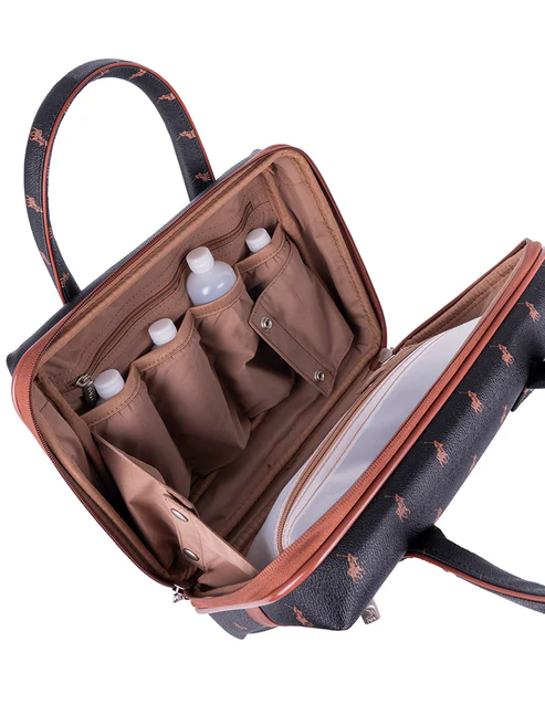 Saleys Travel Bags Polo Double Pack Luggage Beauty Case - Black - Image 4