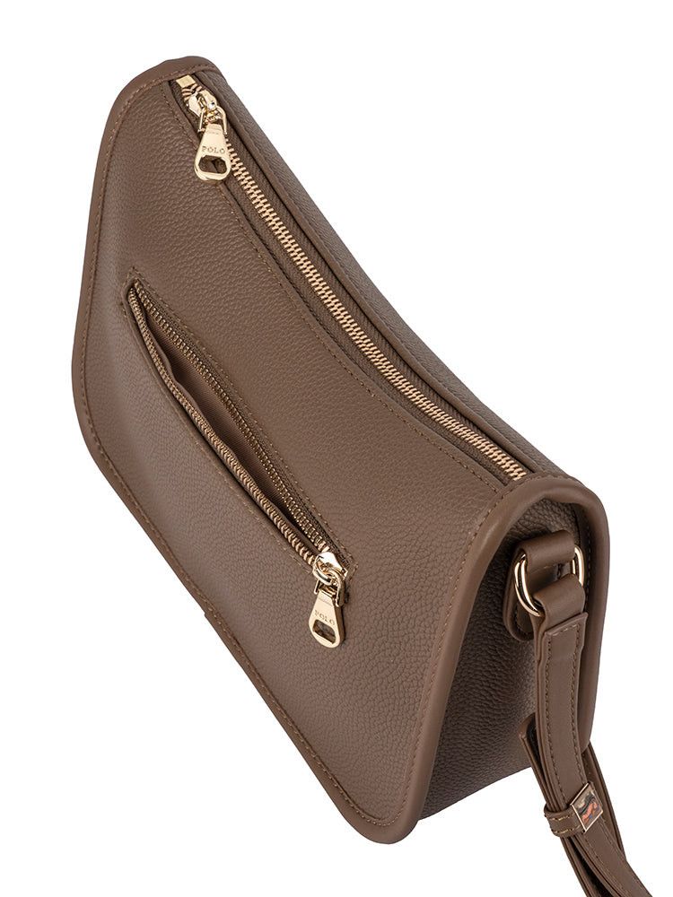 Saleys Travel Bags Polo Lyon Sling Bag - Brown - Image 3