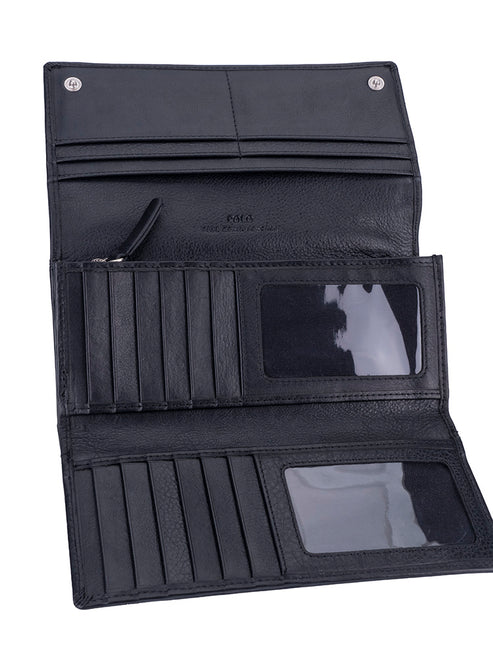 Saleys Travel Bags Polo Nappa Multi-Card Purse - Black - Image 3