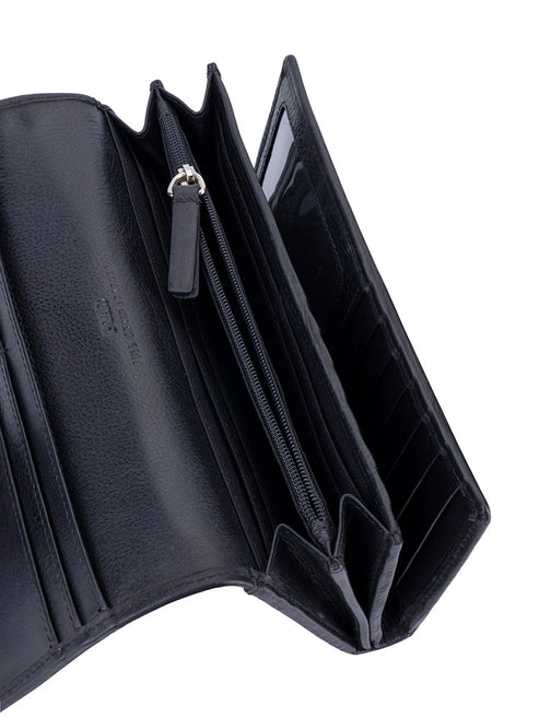 Saleys Travel Bags Polo Nappa Multi-Card Purse - Black - Image 2