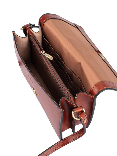 Saleys Travel Bags Polo Vega Concertina Sling - Brown - Image 4
