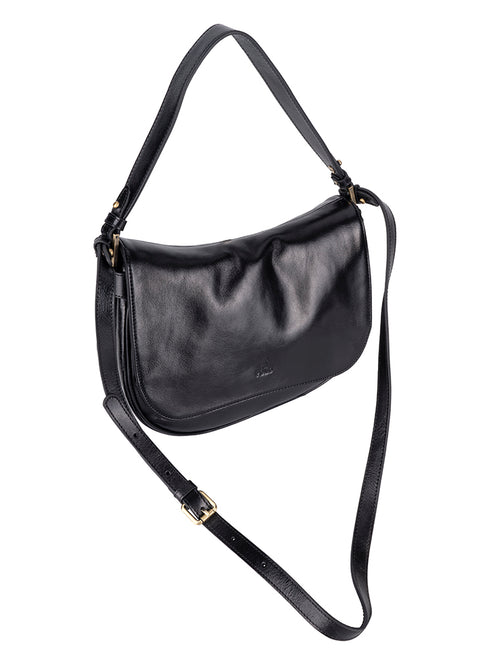 Saleys Travel Bags Polo Vega Flapover Shoulder Bag - Black - Image 2