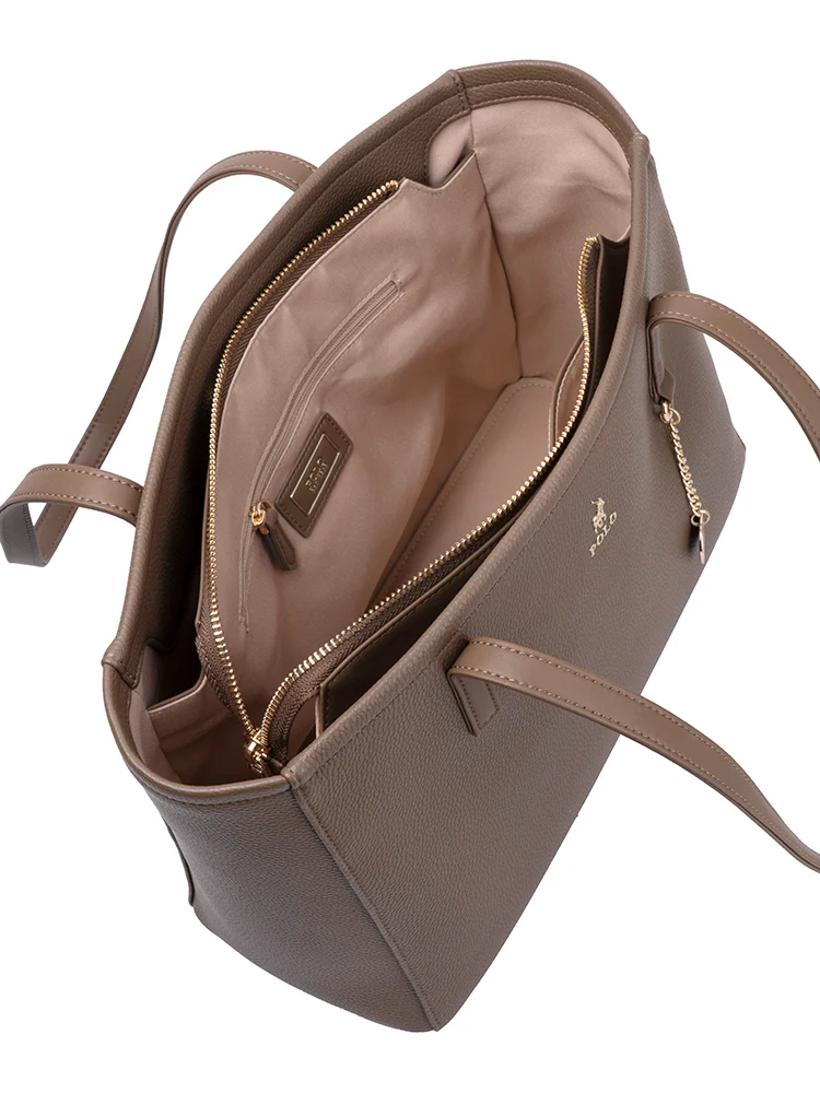 Saleys Travel Bags Polo Lyon Medium Market Tote - Brown - Image 3