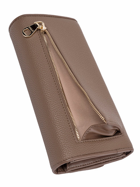Saleys Travel Bags Polo Lyon Trifold Purse - Brown - Image 3