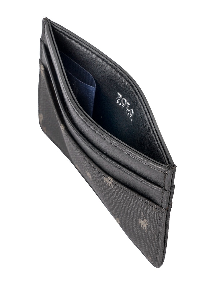 Saleys Travel Bags Polo Iconic Small Card Holder - Black - Image 4