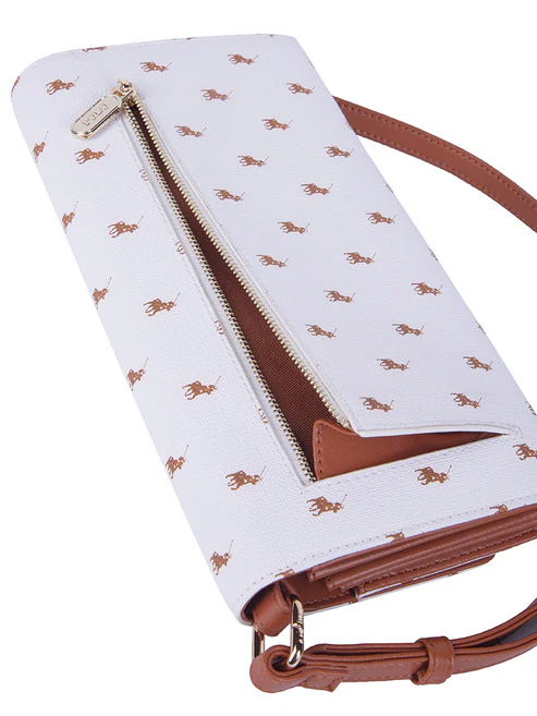 Saleys Travel Bags Polo Iconic Travel Purse - White - Image 3