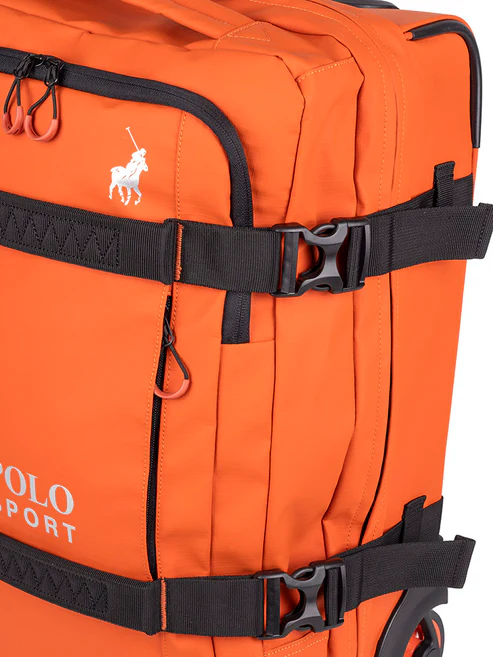 Saleys Travel Bags Polo Sport Carry-On 2 Wheel Trolley Duffel - Orange - Image 5