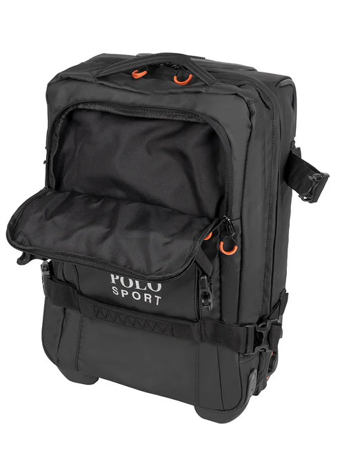 Saleys Travel Bags Polo Sport Carry-On 2 Wheel Trolley Duffel - Black - Image 5