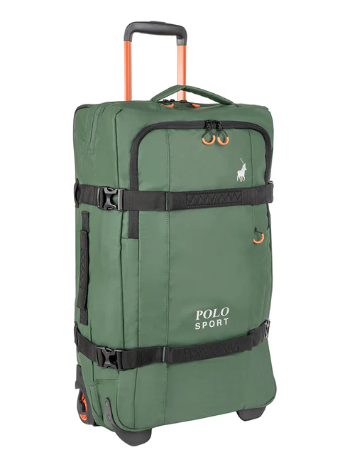 Polo Sport Large 2 Wheel Trolley Duffel - Green