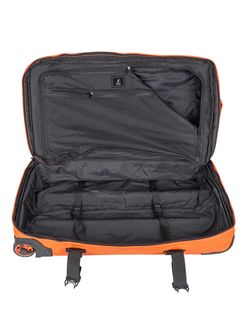 Saleys Travel Bags Polo Sport Large 2 Wheel Trolley Duffel - Orange - Image 5