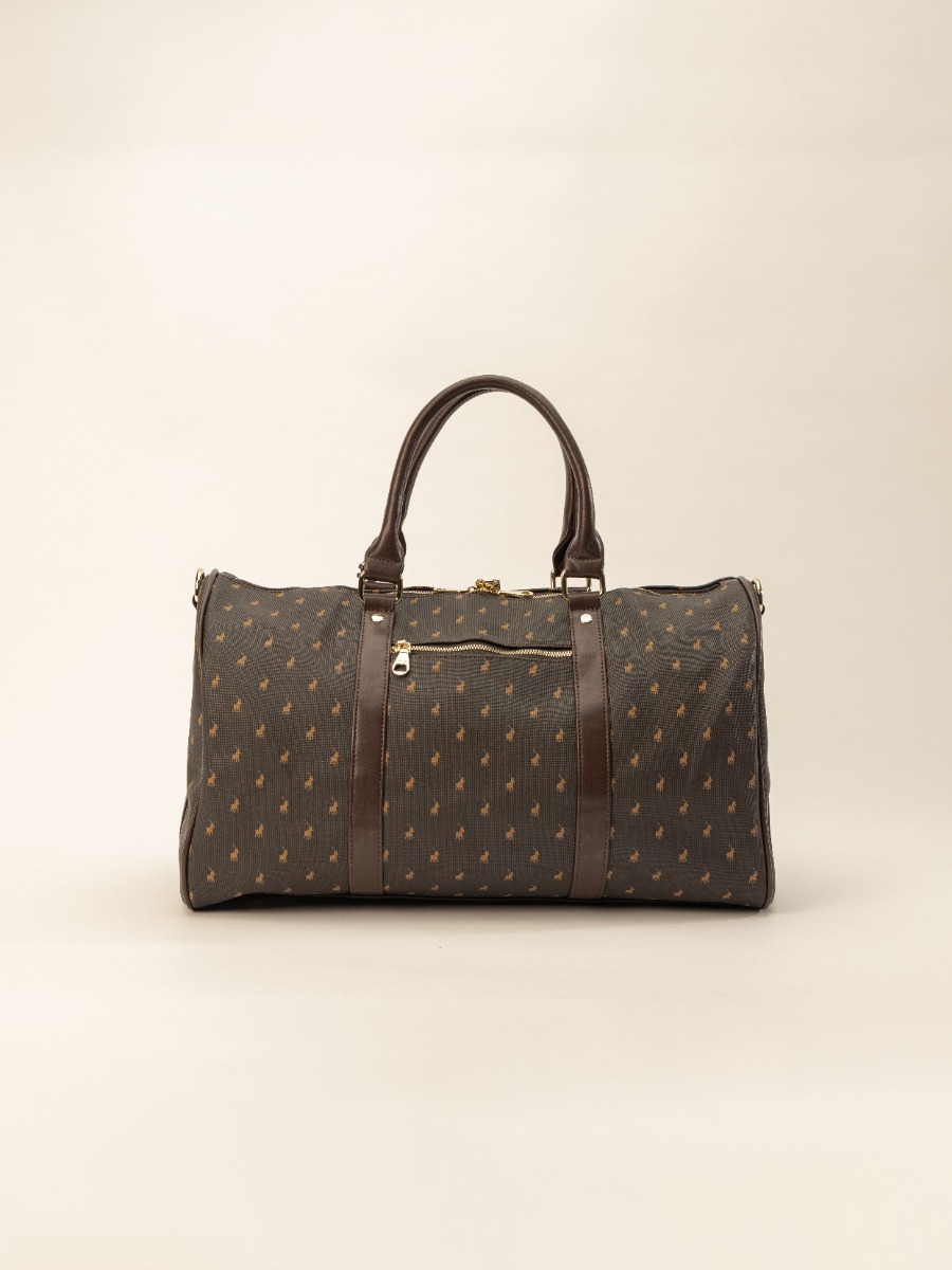 Saleys Travel Bags Polo Signature Travel Small Duffle - Brown - Image 5