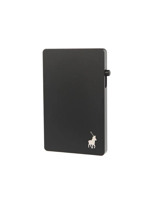 Polo Pop-Up Aluminum Card Holder Wallet - Black