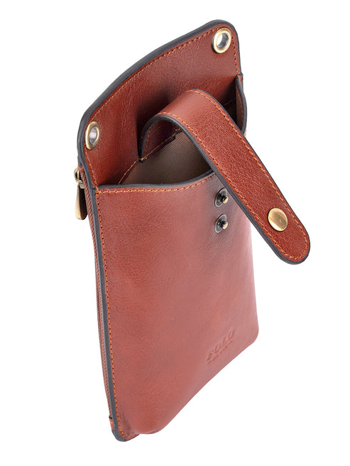 Saleys Travel Bags Polo Vega Phone Sling - Brown - Image 4