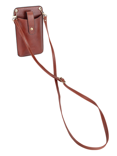 Saleys Travel Bags Polo Vega Phone Sling - Brown - Image 3