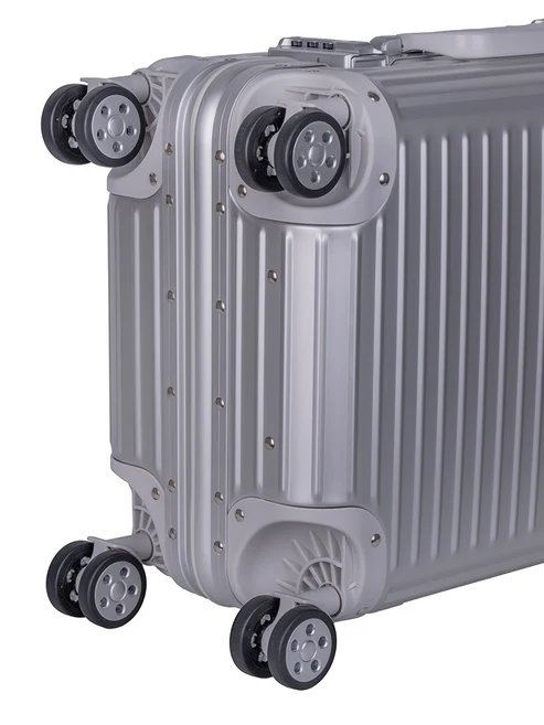 Saleys Travel Bags Cellini Aluminium 4-Wheel Carry On Trolley Case - Image 2