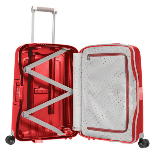 Saleys Travel Bags Samsonite: S’Cure 55cm Cabin Spinner - Crimson Red - Image 2
