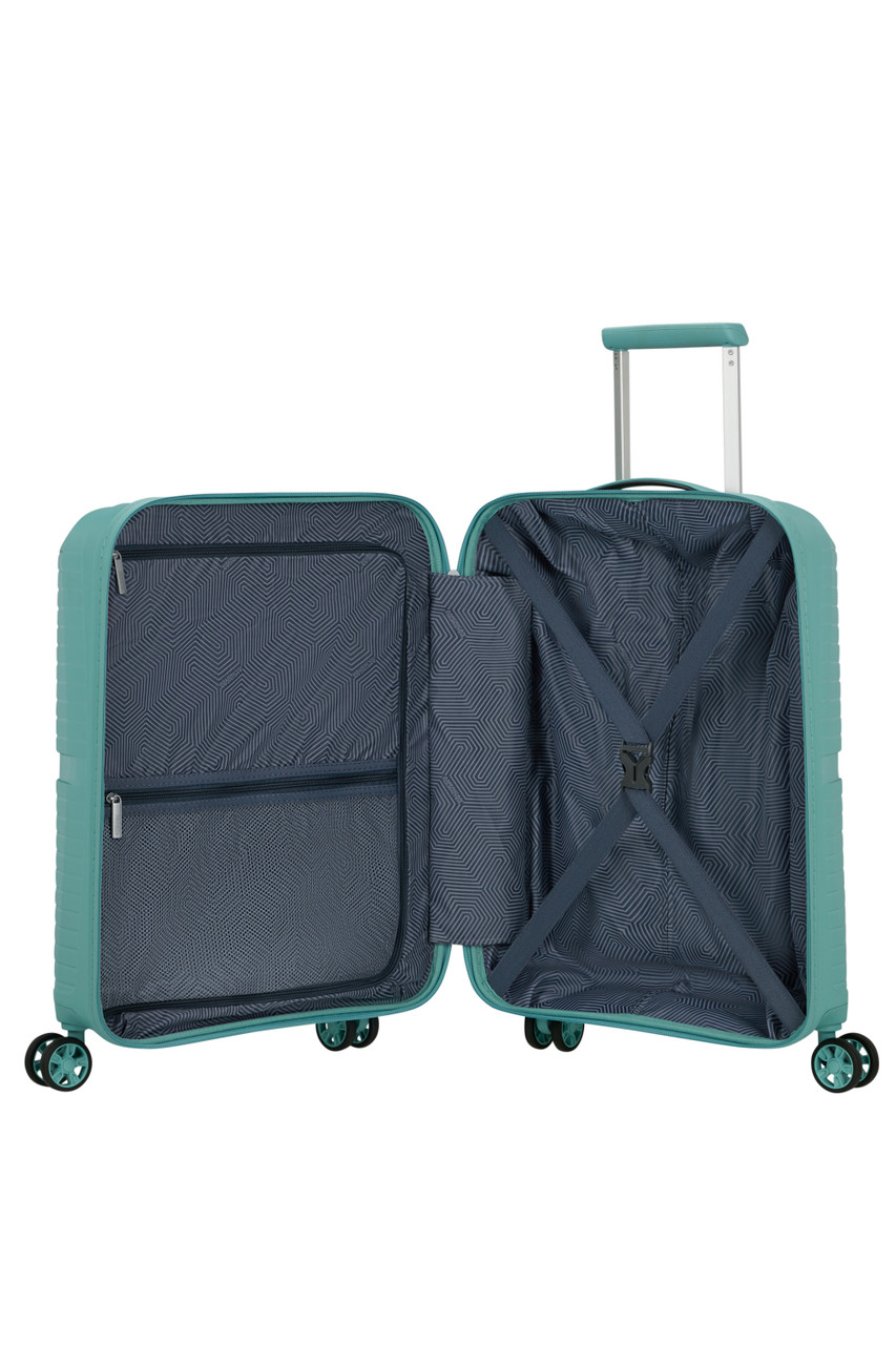 Saleys Travel Bags American Tourister Airconic Spinner Frontloader 55cm - Dusty Turquoise - Image 11