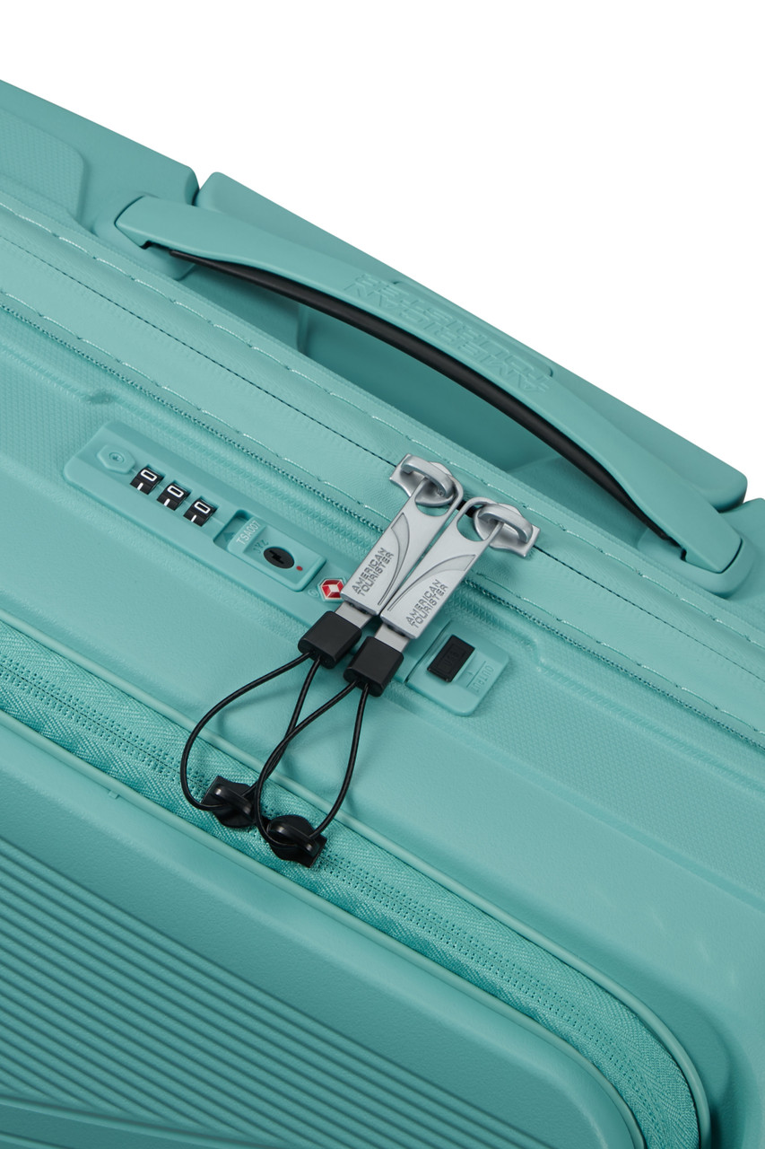 Saleys Travel Bags American Tourister Airconic Spinner Frontloader 55cm - Dusty Turquoise - Image 6