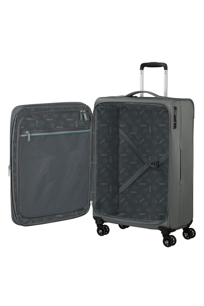 Saleys Travel Bags American Tourister Aerospin Exp Luggage 69cm - Stone - Image 5