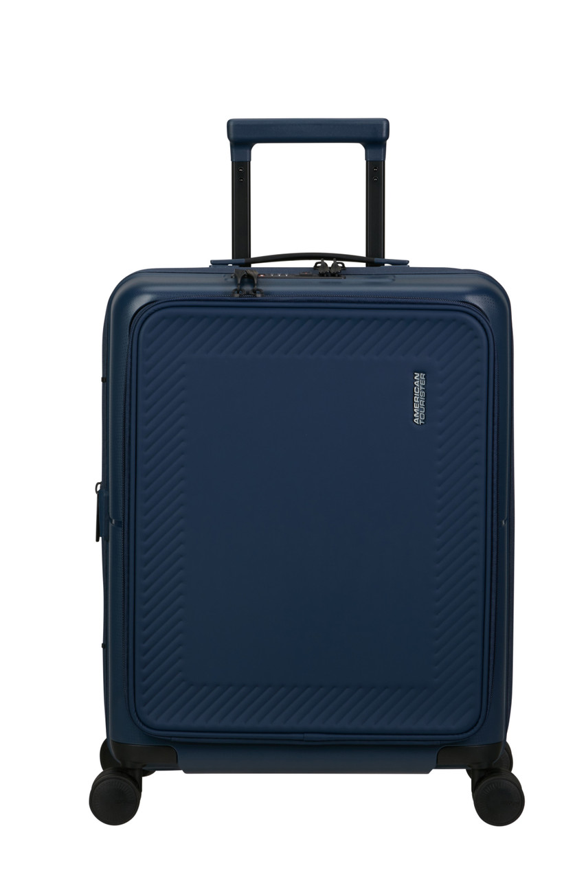 Saleys Travel Bags American Tourister DashPop Exp Spinner Frontloader 55cm - Mid Blue