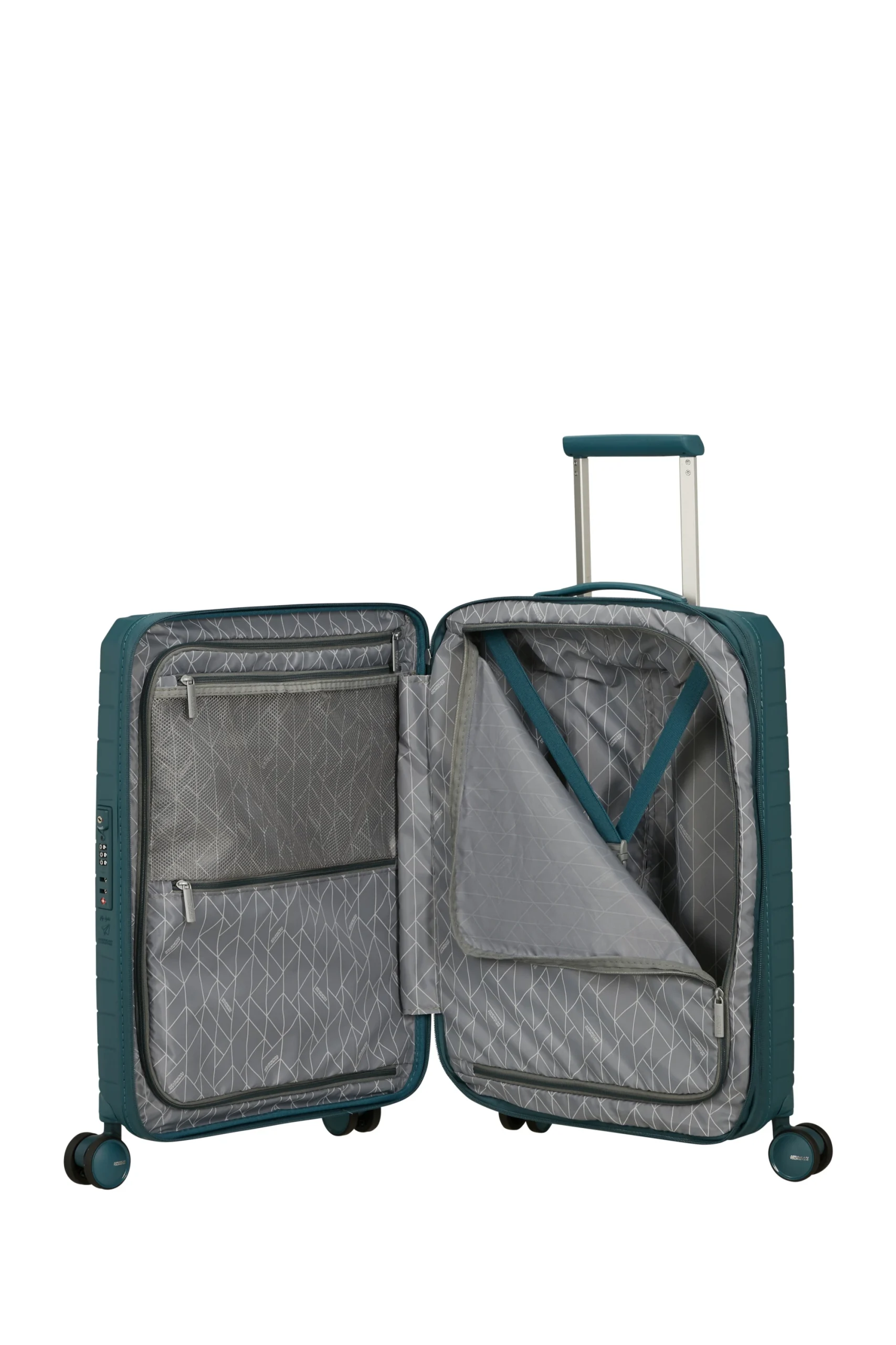 Saleys Travel Bags American Tourister FastForward Exp Spinner 55cm - Teal - Image 7