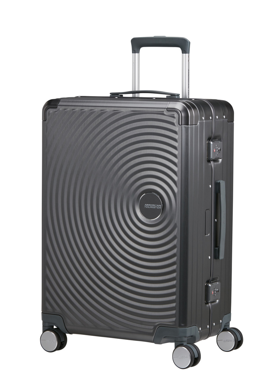 Saleys Travel Bags American Tourister Soundbox Alu Spinner 68cm - Black - Image 6