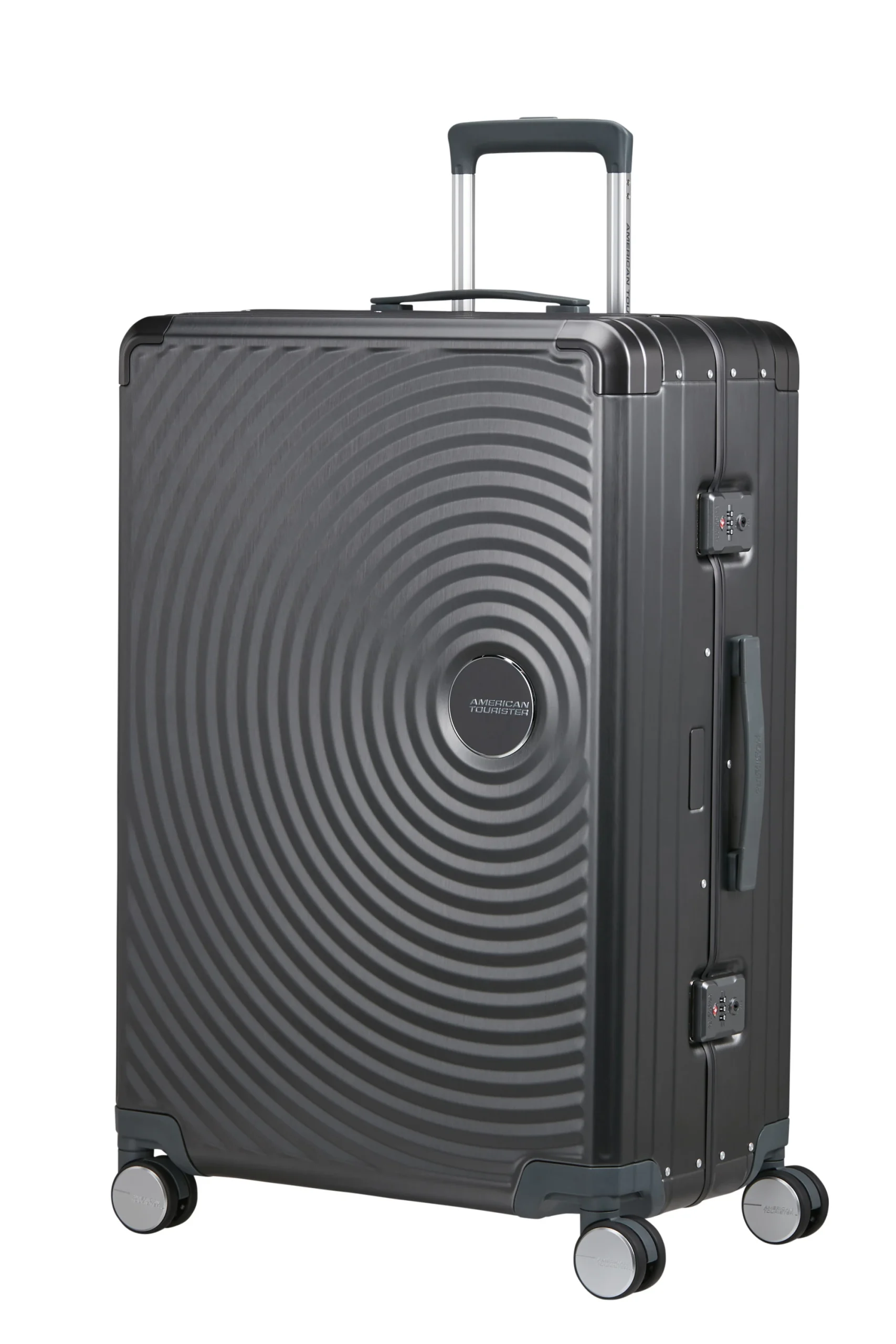 Saleys Travel Bags American Tourister Soundbox Alu Spinner 77cm - Black - Image 3