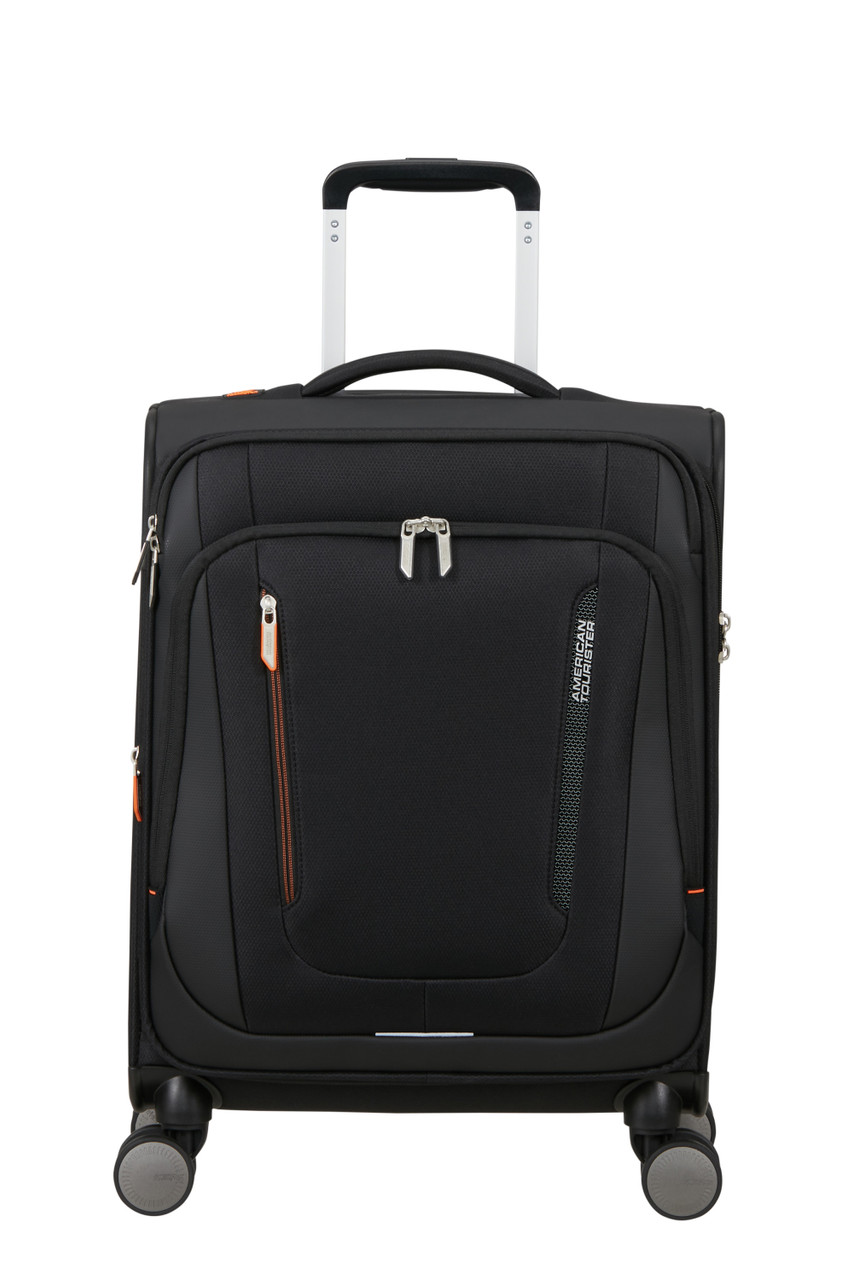 Saleys Travel Bags American Tourister Wanderlite Exp Spinner 55cm - Black