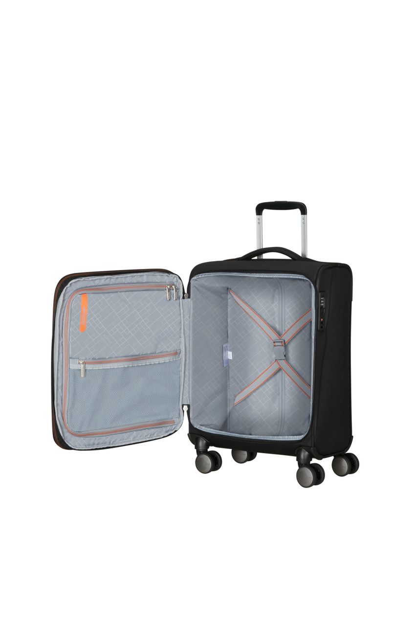 Saleys Travel Bags American Tourister Wanderlite Exp Spinner 55cm - Black - Image 10