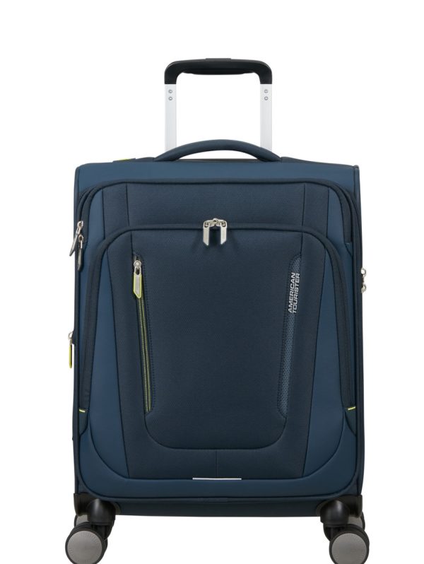American Tourister Wanderlite Exp Spinner 55cm - Navy