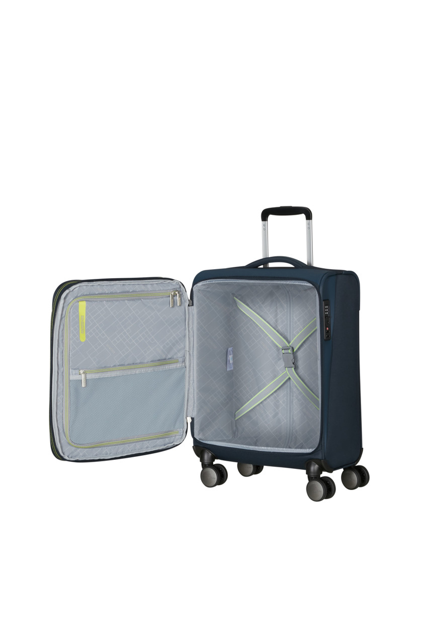 Saleys Travel Bags American Tourister Wanderlite Exp Spinner 55cm - Navy - Image 4