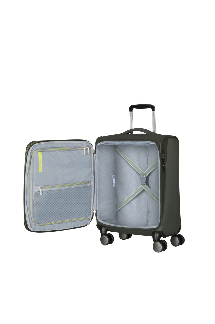 Saleys Travel Bags American Tourister Wanderlite Exp Spinner 55cm - Khaki - Image 11