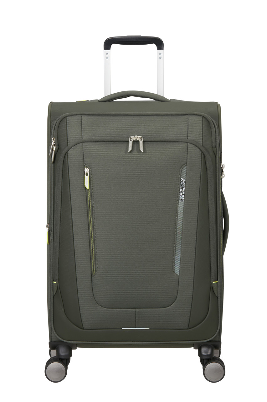 Saleys Travel Bags American Tourister Wanderlite Exp Spinner 68cm - Khaki