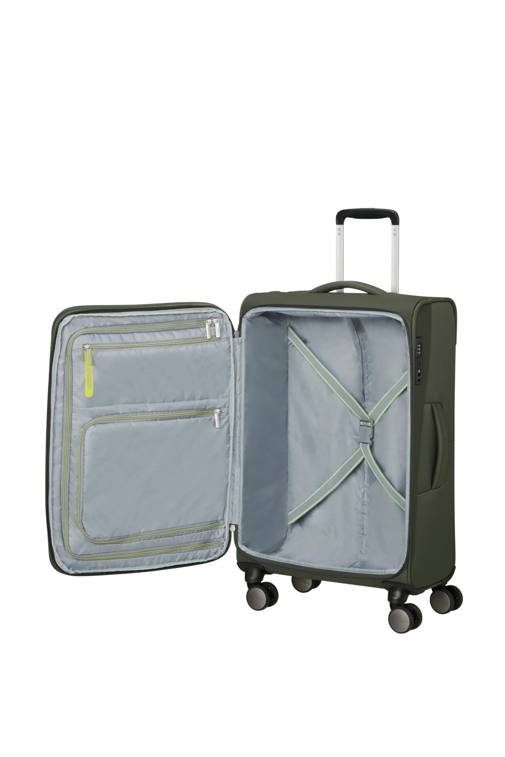 Saleys Travel Bags American Tourister Wanderlite Exp Spinner 68cm - Khaki - Image 5