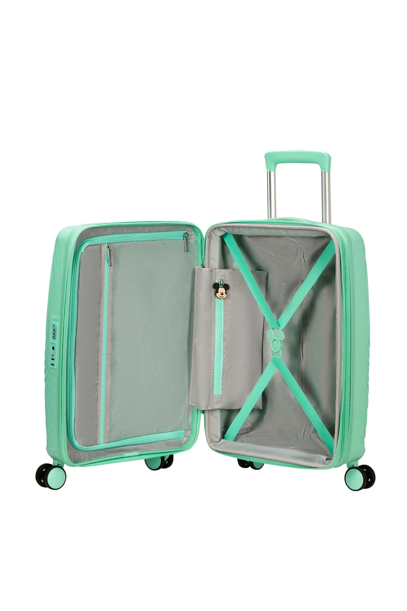 Saleys Travel Bags American Tourister Mickey Magic Exp Spinner 55cm - Jelly Mint - Image 10