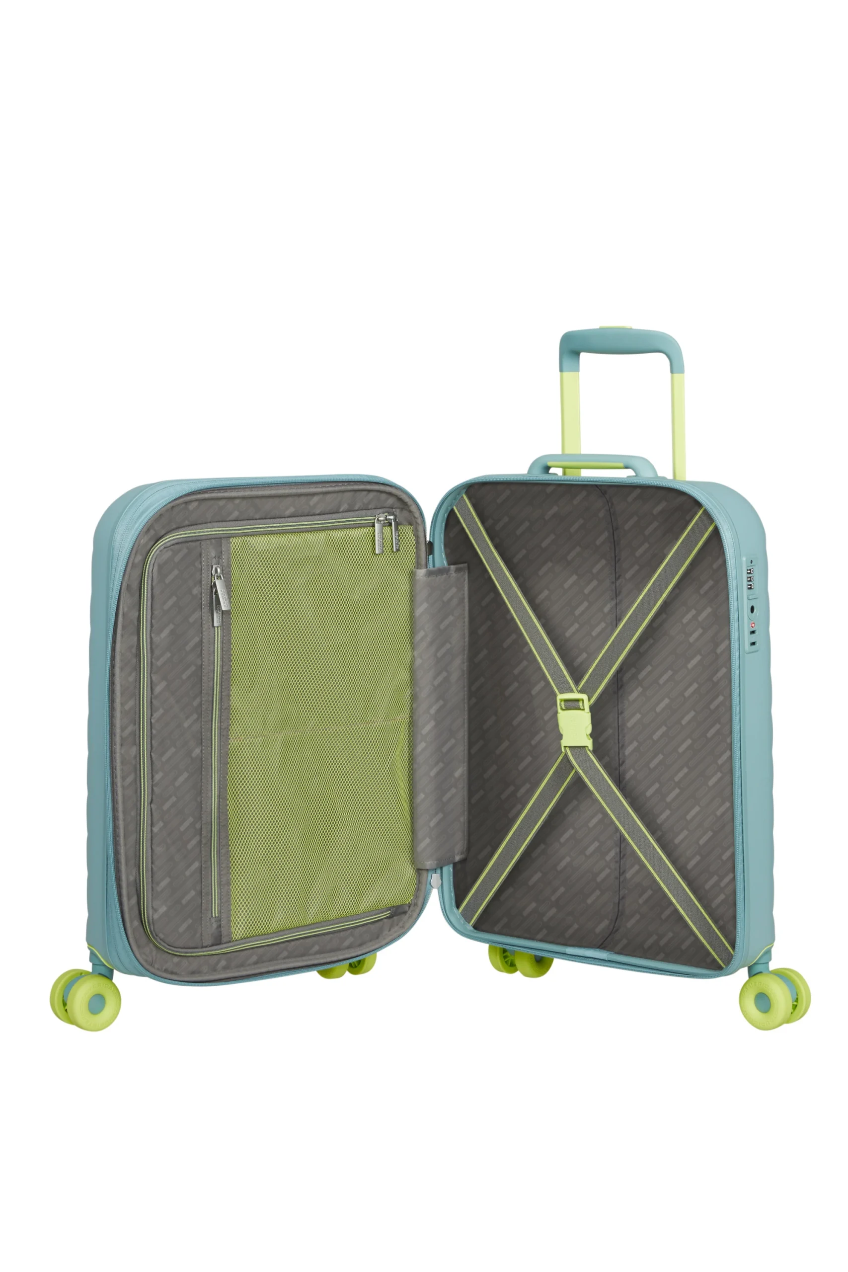 Saleys Travel Bags American Tourister Neovibe Exp Spinner 55cm-Mint - Image 11