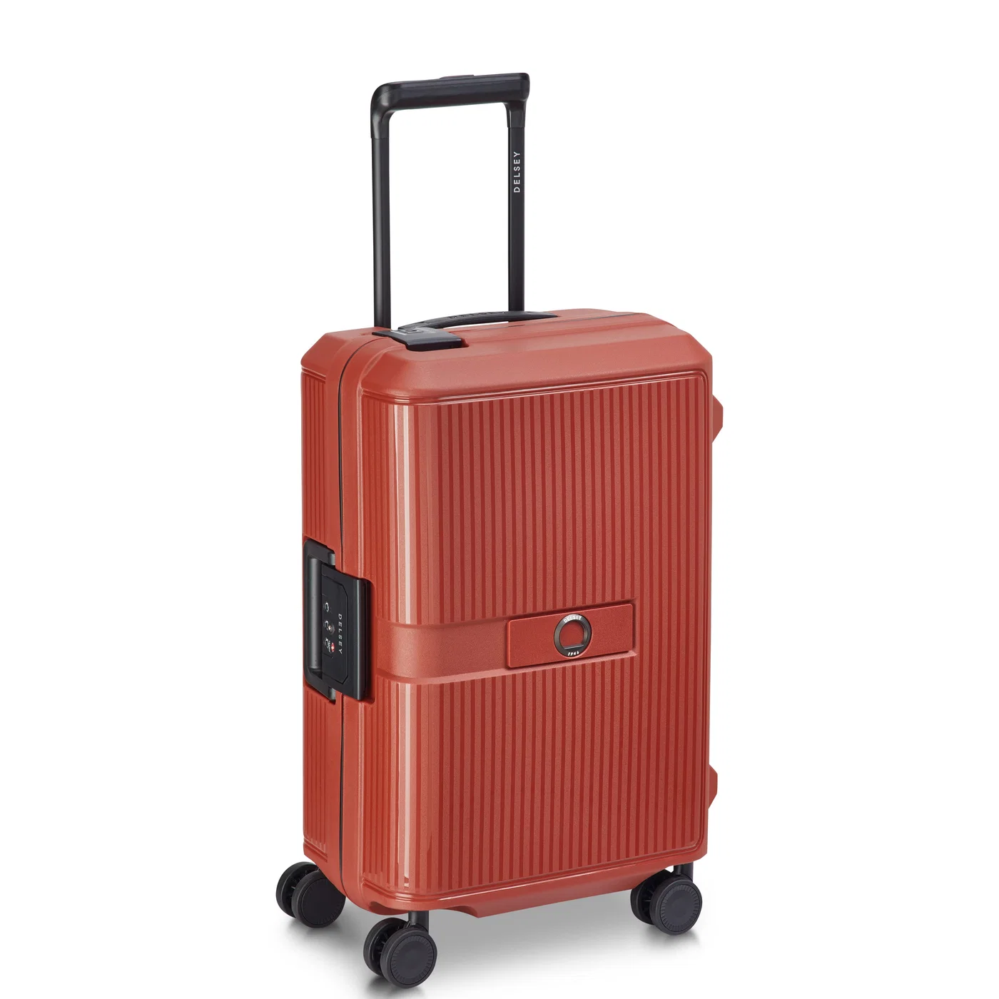 Saleys Travel Bags DELSEY: VAUBAN Suitcase Cabin 55 CM - TERRACOTTA