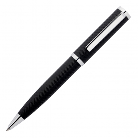 Saleys Travel Bags Hugo Boss: Formation Herringbone Chrome Ballpoint Pen