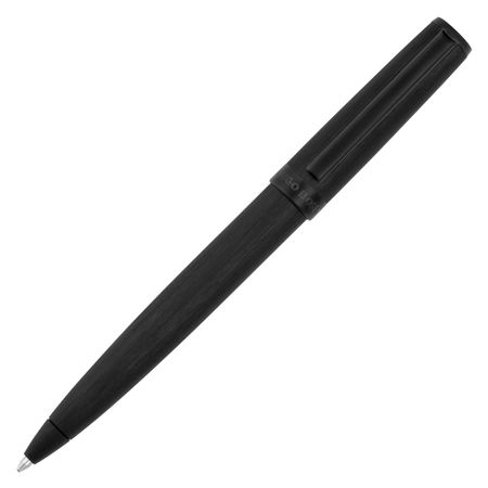 Hugo Boss: Gear Brushed Black Ballpoint Pen