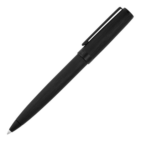 Saleys Travel Bags Hugo Boss: Gear Brushed Black Ballpoint Pen - Image 4