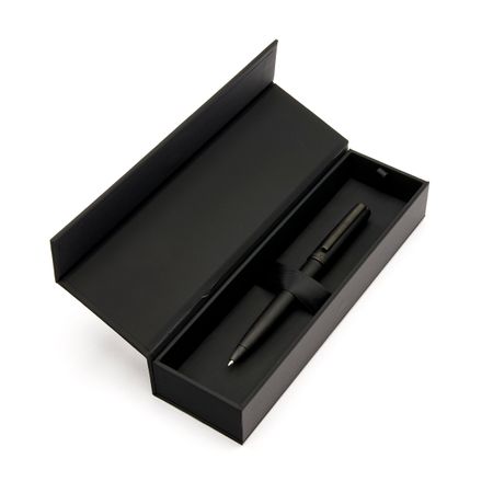 Saleys Travel Bags Hugo Boss: Gear Brushed Black Ballpoint Pen - Image 5