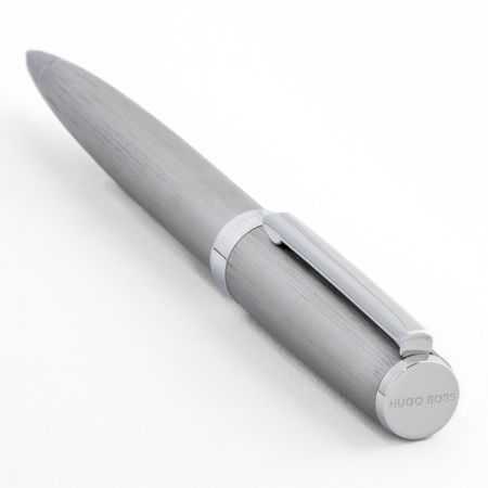 Saleys Travel Bags Hugo Boss: Gear Brushed Chrome Ballpoint Pen - Image 3